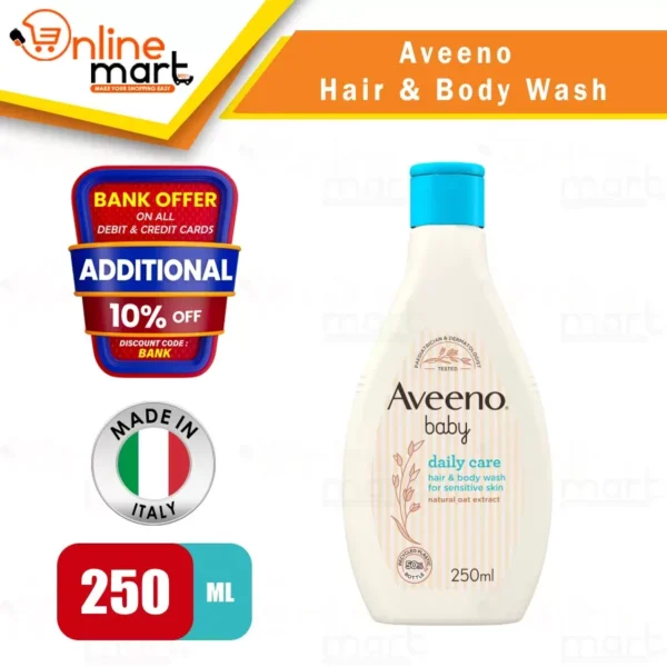 Aveeno Baby Hair & Body Wash 250ml