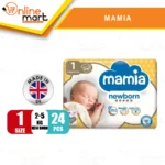 Mamia Baby Diapers Size1 (24pcs) - UK